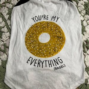 🖤🎯Top Paw White and Black Bagel Dog Tee